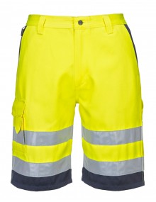 E043 Shorts - Yellow/Navy Clothing
